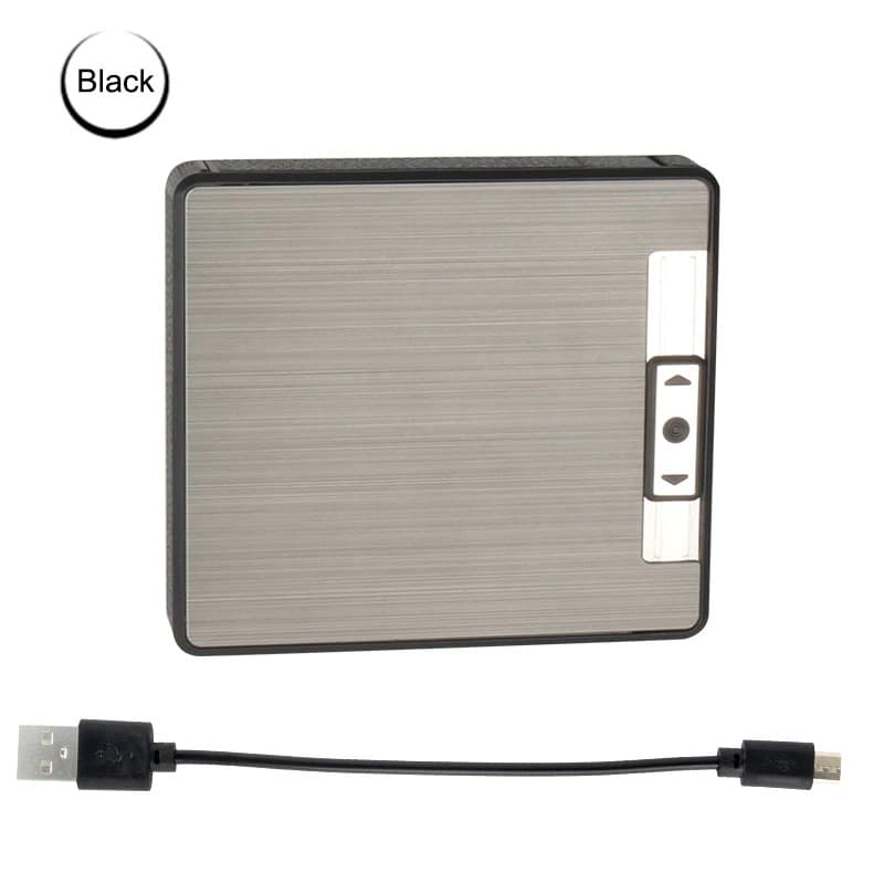 Cigarette case with built-in lighter