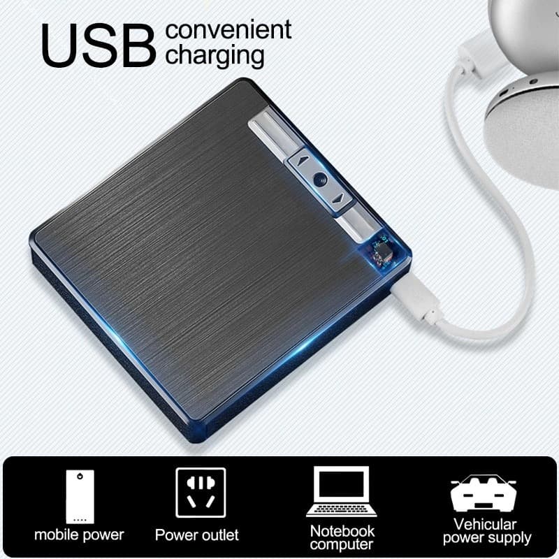 Cigarette case with built-in lighter