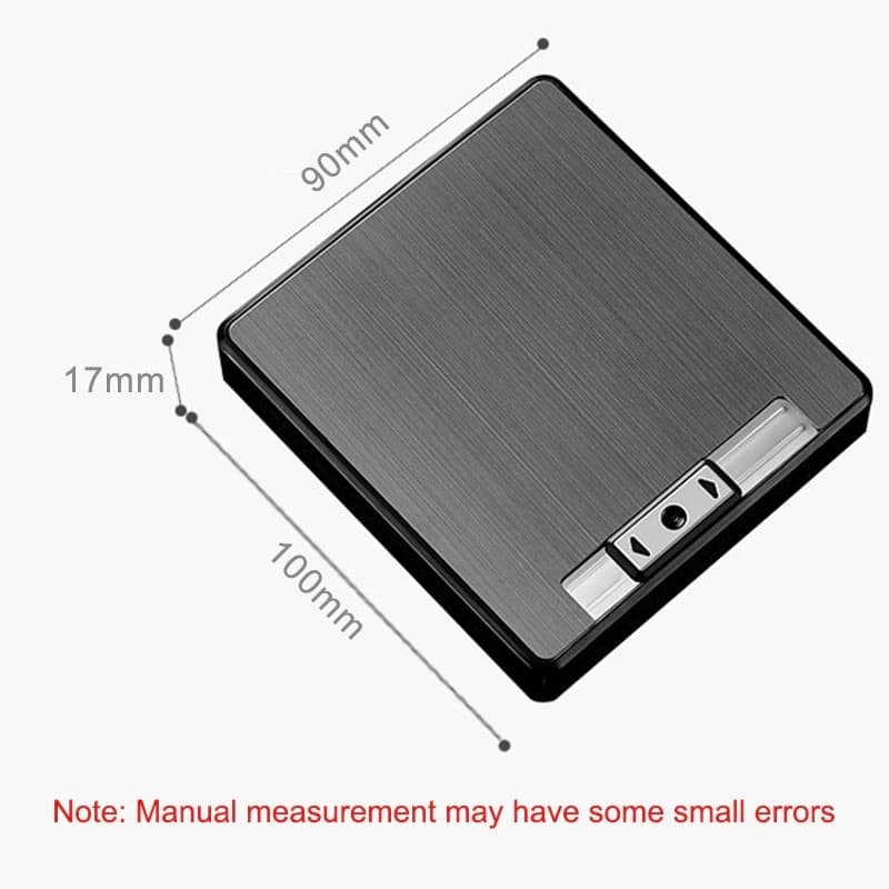 Cigarette case with built-in lighter