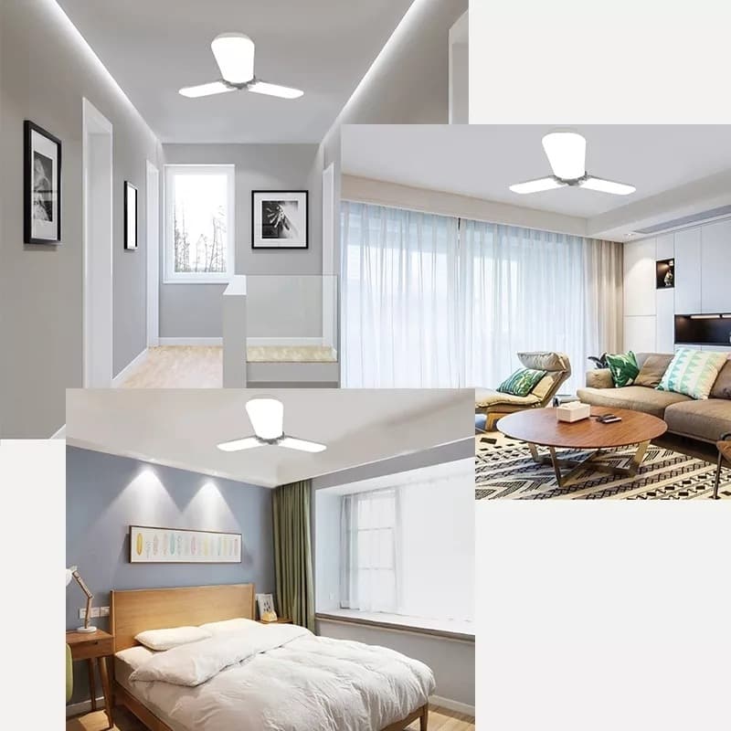 3 leaf led fan light